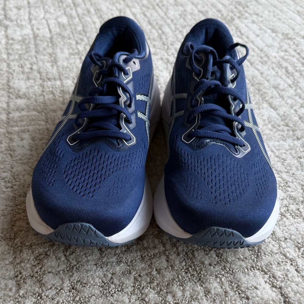 ASICS Navy and White Men's Running Shoes - Picture 4 of 9